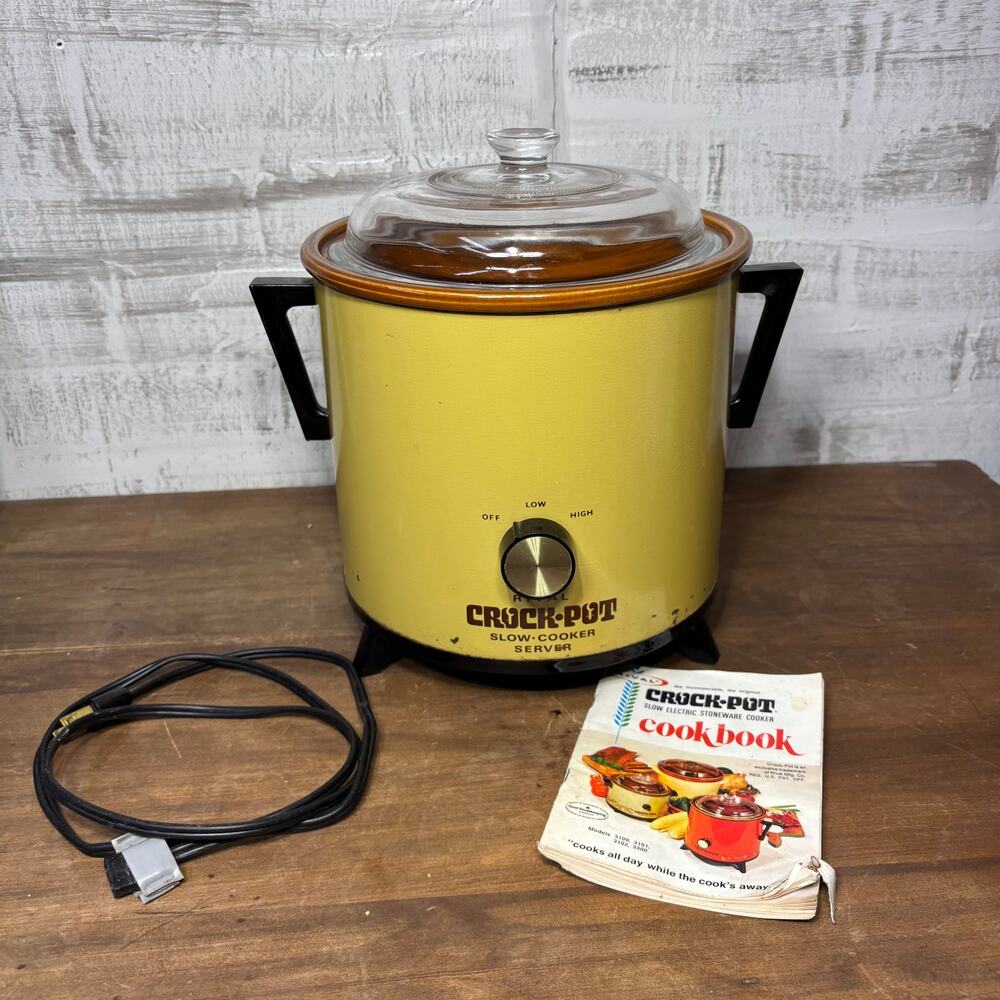 Vintage 1970s Rival Crock Pot Slow Cooker